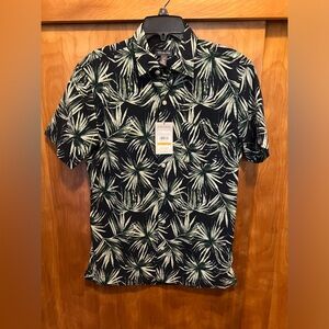 Van Huesen button down palm tree print shirt new w/ tags men’s size: Small